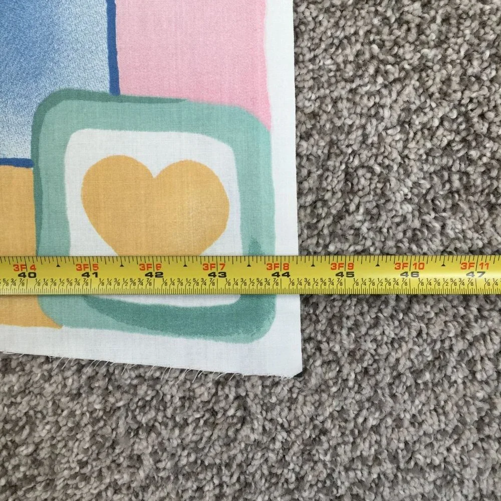 Vtg Helen Paule Calico Critters Fabric Panel Baby Blanket 44x35